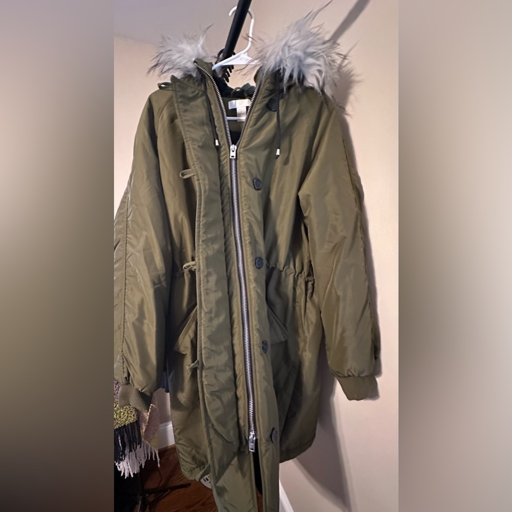 Winter Coat with Fur Hood
